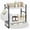 White, variant on 2-Tier Bathroom Counter Organizer, Wooden Vanity Shelf with Drawer & Basket | Pre-Drilled Holes, Skincare & Makeup Countertop Organizer and storage, White