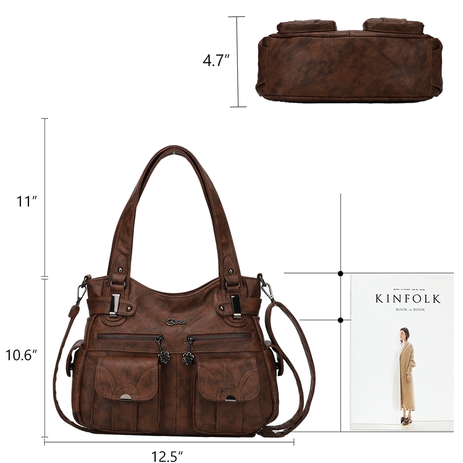 Women Leather Handbag Shoulder Bag Tote Satchel Hobo Bag Briefcase Work Bag for Ladies