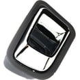 thumbnail image 2 of Interior Door Handle Compatible with 2003-2008 Honda Pilot Rear, Driver Side Gray bezel with chrome lever, 2 of 3
