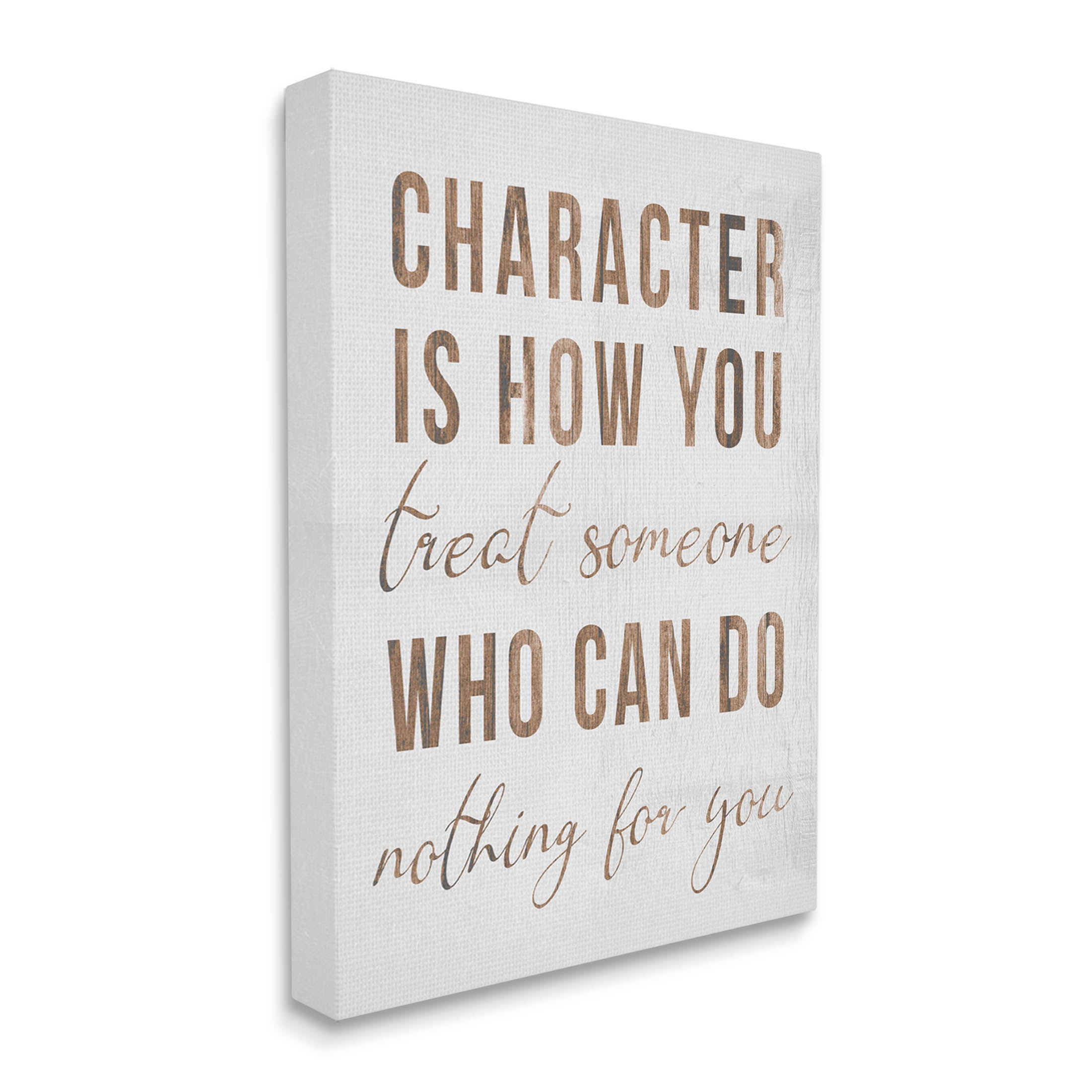 How You Treat Someone Inspirational Inspirational Graphic Art Gallery Wrapped Canvas Print Wall Art