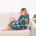 thumbnail image 4 of Boxer Dog Pitbull Terriers Dog and Sushi Blanket Hoodies for Kids 6-13YR Oversize Wearable Blanket Hoodies for Boys Girls Teens, 4 of 7