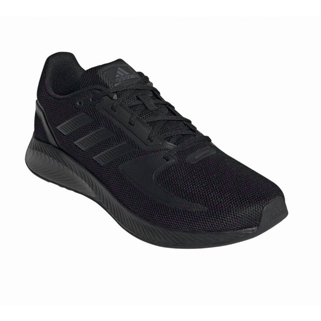 Ad-id-as Runfalcon Shoes Men's Size 12 Black Mesh Work Sneakers Athletic G28970