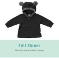 thumbnail image 2 of Cuddle Club Fleece Hoodie Jacket Winter Baby Clothes, Bear Black 5T, 2 of 6