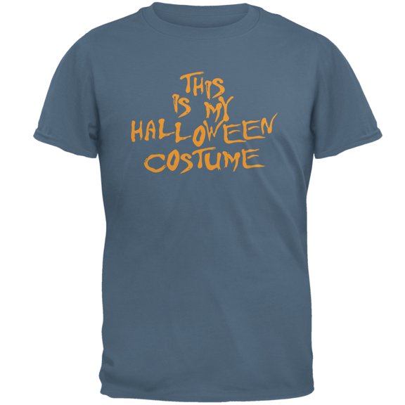 Halloween Costume Funny Mens T Shirt Indigo Blue LG