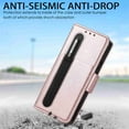 thumbnail image 6 of Dteck Case For Samsung Galaxy Z Fold 3 5G (2021 Realese) Leather Case[S Pen Slot] [Full Body Protection] [Dropproof] Protective Luxury Case for Samsung Galaxy Z Fold 3 5G -Rosegold, 6 of 8