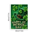 thumbnail image 3 of St Patricks Day Garden Flags for Outside Outdoor Lucky Shamrocks Garden Flag for St Patricks Day Yard Flag Mini Shamrock Irish Garden Flag, 3 of 6