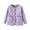 Purple, variant on Womens Puffer Jacket Solid Casual Long Sleeve Plus Size Cotton Winter Coat with Pockets