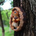 thumbnail image 4 of Huepoe Squirrel Tree Face Ornament - Weatherproof Resin Garden Decor, Outdoor Yard Art, Fairy Garden Accent, Easy to Hang Wall Sculpture (3.62" L x 1.97" W x 4.13" H), 4 of 7