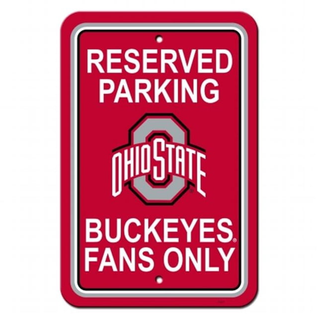 Fremont Die 40298 Ncaa Ohio State Buckeyes Plastic Parking Sign