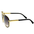 thumbnail image 2 of Men Sunglasses Luxury Gold Frame Square Metal Style Sunglasses Black GM, 2 of 8