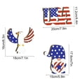 thumbnail image 3 of Miwamany 3 Pcs Patriotic Wooden Tabletop Decor Set, Red White and Blue 4th of July Centerpiece with American Flag Finish, Independence Day Standing Ornament for Mantel and Shelf, 3 of 7