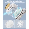 thumbnail image 5 of Portable Silent Mini Bladeless Clip-On Fan, USB Rechargeable, Adjustable 3-Speed Fan for Shirt, Waist, Travel, Outdoor, Office, Travel Accessories, Gift, 5 of 7