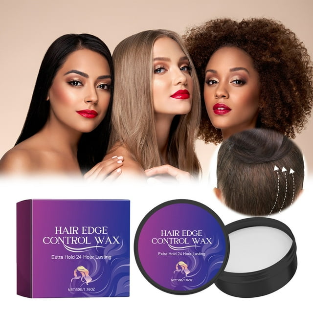 Cire de Contrôle des Bords de Cheveux Cassés Lanugo Coiffure Naturelle
