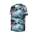 thumbnail image 6 of Fotbe Lighthouse in a Stormy Sea Baseball Jersey Shirt for Men and Women, Casual Short Sleeves Button Down T-Shirt-Medium, 6 of 9