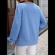 thumbnail image 5 of Sudadera Informal de Cuello Redondo para Mujer, Holgada, Suave y de Larga. Azul XXL, 5 of 10