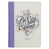 Christian Art Gifts Classic Journal Be Still and Know Psalm 46:10 Bible Verse Inspirational Scripture Notebook for Women, (Hardcover)