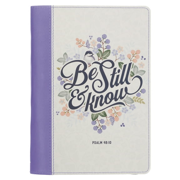 Christian Art Gifts Classic Journal Be Still and Know Psalm 46:10 Bible Verse Inspirational Scripture Notebook for Women, (Hardcover)