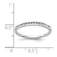 thumbnail image 3 of 14K White Gold Ring Band Diamond Round, Size 7, 3 of 3