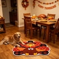 thumbnail image 6 of Zynviq Chicken Area Rugs 31.5" X 19.7" Thanksgiving Throw Rug Polyester Novelty Washable Orange Small Rug for Bedroom, 6 of 6