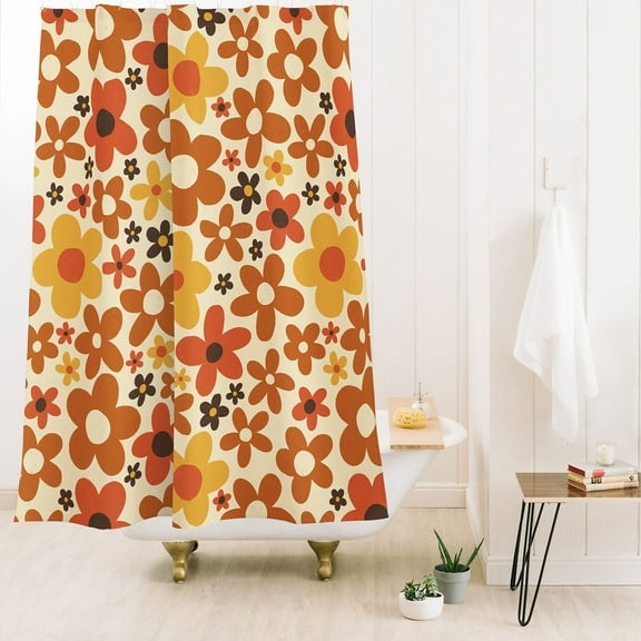 Society6 Alisa Galitsyna Flower Power 3 Shower Curtain 71" x 74"