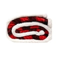 thumbnail image 4 of Carstens Home Unisex Lumberjack Plaid Sherpa Throw Blanket - JP527 One Size, 4 of 5