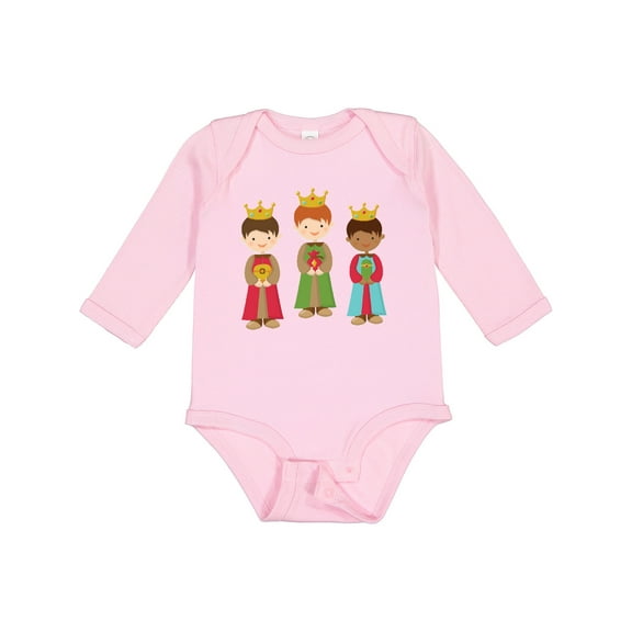 Inktastic Christmas Three Wisemen Boys or Girls Long Sleeve Baby Bodysuit