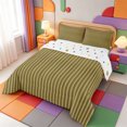 thumbnail image 2 of Erosebridal Geometric Line Pattern Full Size Comforter Sets,Aesthetic Striped Bedding Comforter Set,Polkadot Reversible,3-Piece,1 Comforter and 2 Pillowcases, 2 of 7
