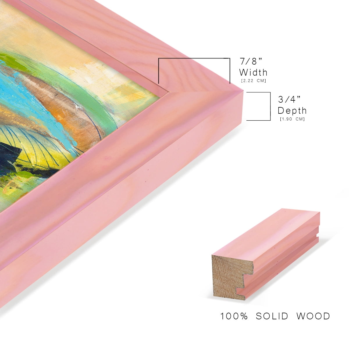 It All Adds Up - Framed Print w/glass - Sunset Pink