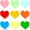 Heart, variant on 90 Pcs Heart Paper Cutouts, Assorted Heart Cutouts Cardstock Bulk Classroom Wall Bulletin Board Decoration, 6 inch Cutouts for DIY Crafts Projects Party Home Decorations (Heart,Random Color)