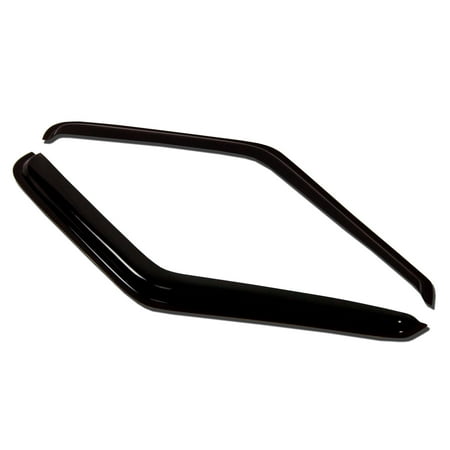 Ford Mustang Window - TuningPros WV-184 Window Visor For 1994-2004 Ford Mustang - Outside Mount Deflector Rain Guard Dark Smoke 2 Pcs Set Ford Mustang 94 95 96 97 98 99 00 01 02 03 04