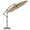 Brown, variant on Costway 10 FT Patio Offset Umbrella w/8 Ribs Cross Base Tilt Brown