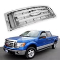 thumbnail image 6 of Front Bumper Grille Grill Assembly Fit For 2009-2014 Ford F-150 F150 XLT Upper Bumper Guard Cover Replacement 9L3Z8200D FO1200511 (Chrome), 6 of 8