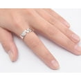 thumbnail image 4 of Cut Out LOVE Heart White Cubic Zirconia Promise Ring 925 Sterling Silver Band Jewelry Female Size 8, 4 of 4