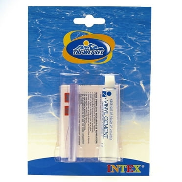 INTEX Wet Set Adhesive Vinyl Plastic Swimming Pool Tube Repair Patch ...