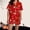 Red4, variant on Women Halloween 2 Piece Pajama Sets, Button Down Short Sleeve Sleepwear, Ghost Pumpkin Print Shirts and Shorts