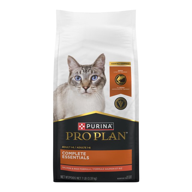 Purina Pro Plan Complete Essentials Salmon & Rice, Dry Cat Food, 3.18 kg