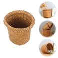 thumbnail image 1 of Nestingho Canasta De Basura Tejida Marrón Para Interior Canasta Decorativa Para Almacenamiento Y Residuos, 1 of 8