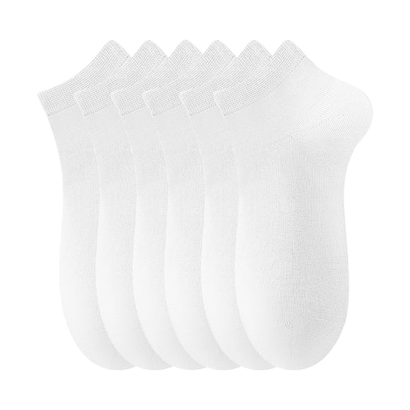 LIaqionyy 6 Pack Ankle Crew Socks for Men Solid Color Soft Comfy Breathable Lightweight Casual Sock
