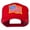Red, variant on Wave American Flag Patched High Profile Cap - White OSFM