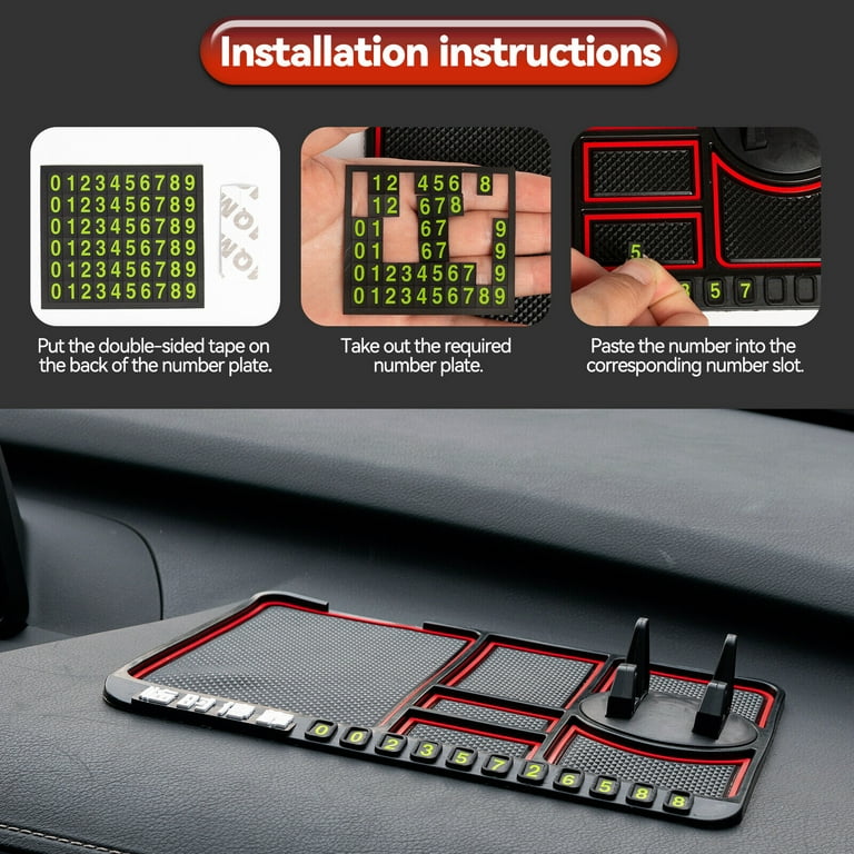 Anti Slip Mat Car Dashboard Anti Slip Rubber Mat Mount Holder Pad Stand For  Mobile Phone GPS