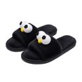 thumbnail image 6 of Iyufng Women's Cute 3D Big Eye Cartoon Fuzzy Plush Slippers Soft Fluffy Open Toe Casual Indoor House Slide Sandals, 6 of 7