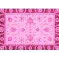 thumbnail image 1 of Ahgly Company Indoor Rectangle Abstract Pink Modern Area Rugs, 2' x 3', 1 of 4
