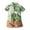Green, variant on Lilgiuy Boys Summer Beach Clothes Casual Short Sleeve Round-Neck Printing Shirts Short Pants Two-piece Set for Vacation Holiday