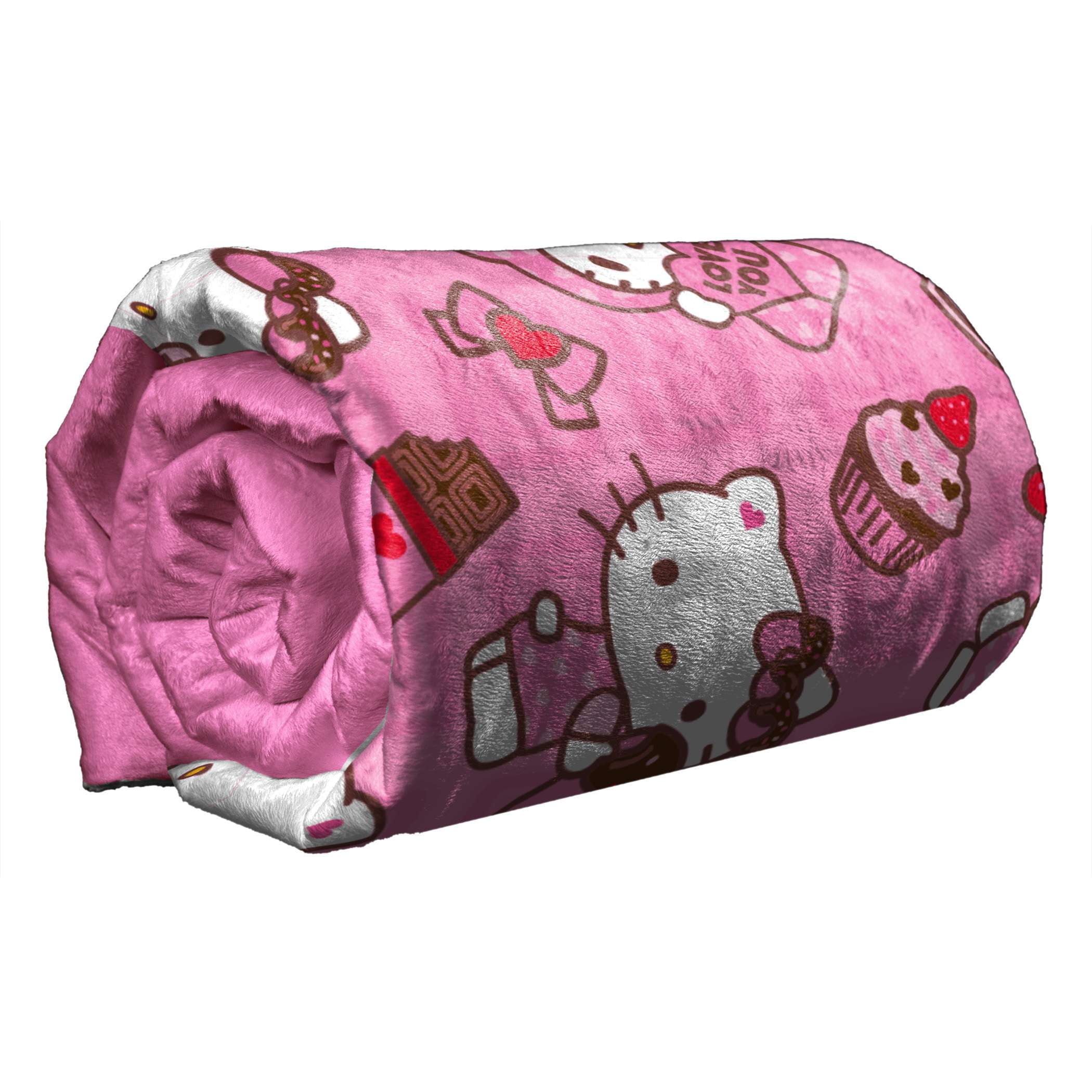 Hello Kitty Love You Much Sanrio Silk Touch Throw Blanket 50x70 Inches