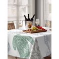 thumbnail image 6 of Green Coastal Table Cloth, Nautical Summer Beach Coral Sea Turtle Waterproof Tablecloth for Rectangle Tables, Reusable Washable Fabric Table Cover for Restaurant Kitchen Dining Tables 60"x84", 6 of 6