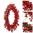 thumbnail image 7 of Artificial Berry Wreath Christmas Hanging Wreath Festival Scene Wreath for Front Door, 7 of 7