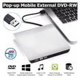 thumbnail image 2 of External DVD Drive USB 3.0 Portable CD DVD RW Drive Writer Burner Optical Player Compatible Laptop Desktop ,Easy to Install, 2 of 7