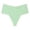 Light Green, variant on lnmuld Solid Laser Cut Seamless Mid Rise Women Bikini Briefs Ice Silk Smooth No Show Invisible Breathable Daily Panties Color:Blue,Size:M