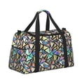 thumbnail image 2 of Honeii Colored Glass Print Gym Bag,Carry on Weekender Overnight Bag, Travel Duffel Bags, Personal Item Travel Bag,Tote Bag,Workout Dance Bag, 2 of 7