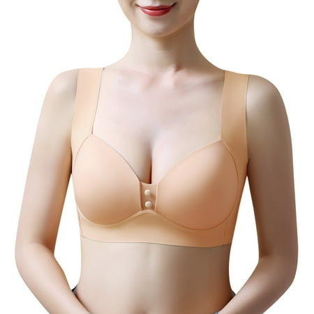 Zshosam Women Full Cup Thin Underwear Plus Size Wireless Sports Bra Bra Cover Cup Large Size Vest Bras(B L)